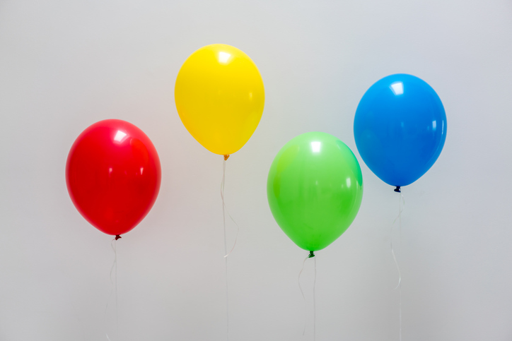 Pastel colors balloons