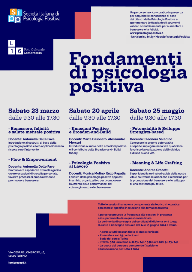 Fondamenti Psicologia Positiva_Torino